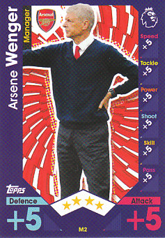 Arsene Wenger Arsenal 2016/17 Topps Match Attax Extra Manager #M2